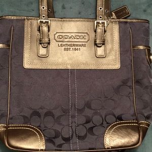 Coach Navy Handbag